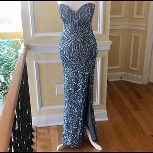 FIRM! Scala Blue sequence gown